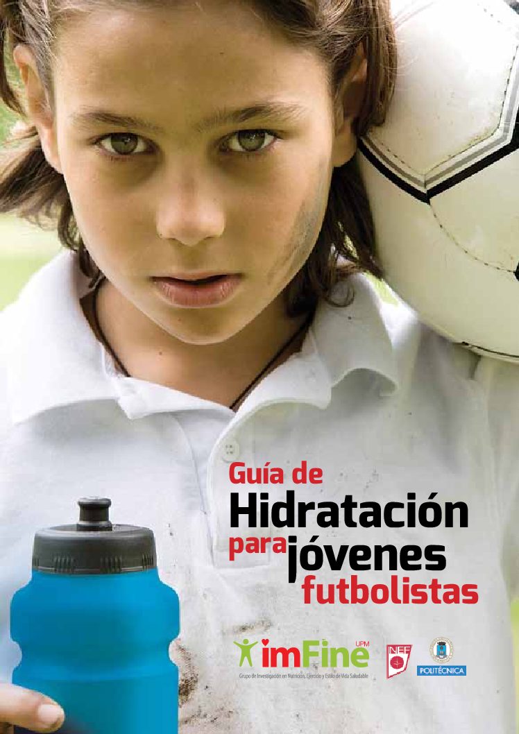 Guía de hidratación para jóvenes futbolistas